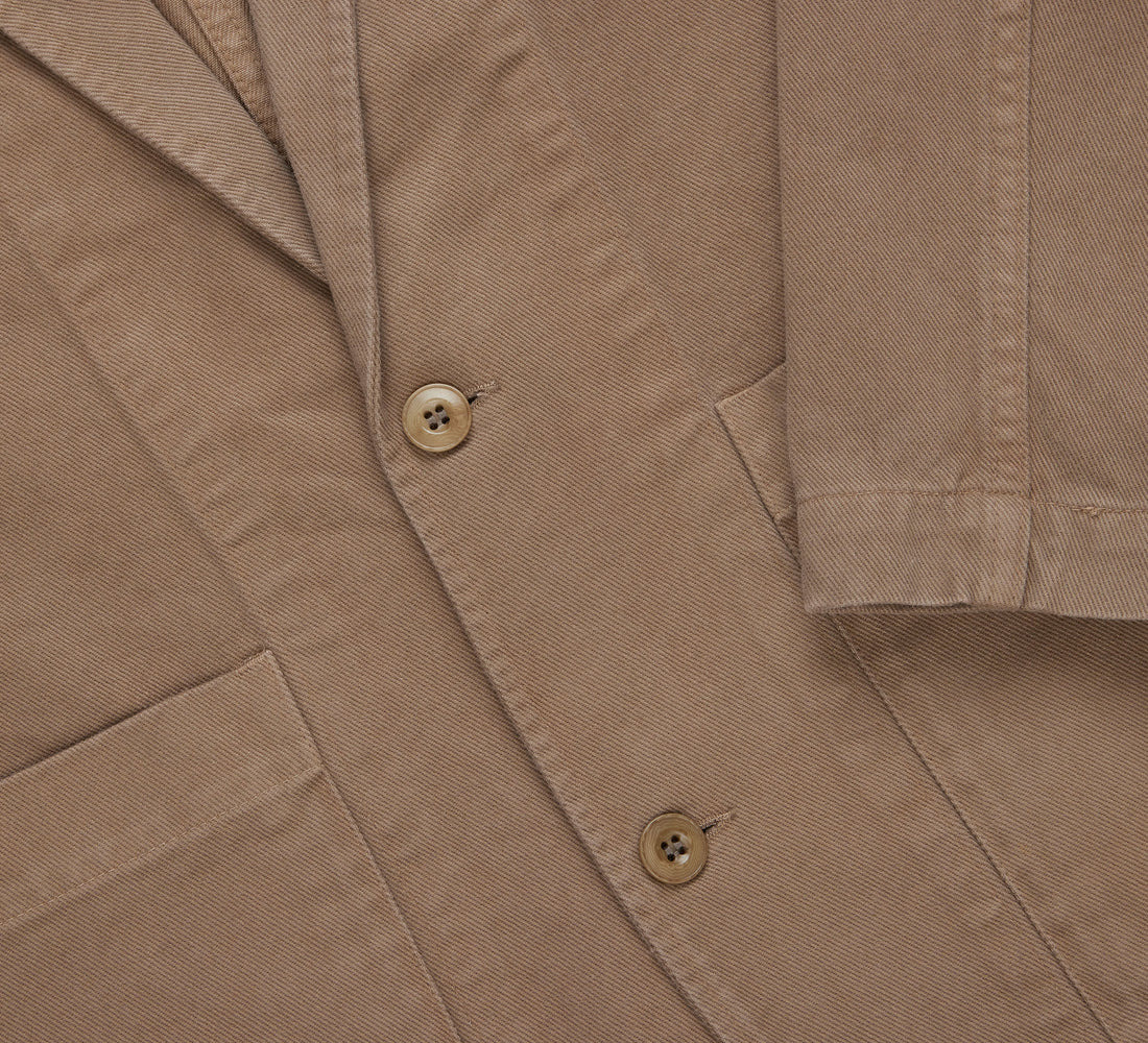 Work Blazer - Khaki Twill - 4