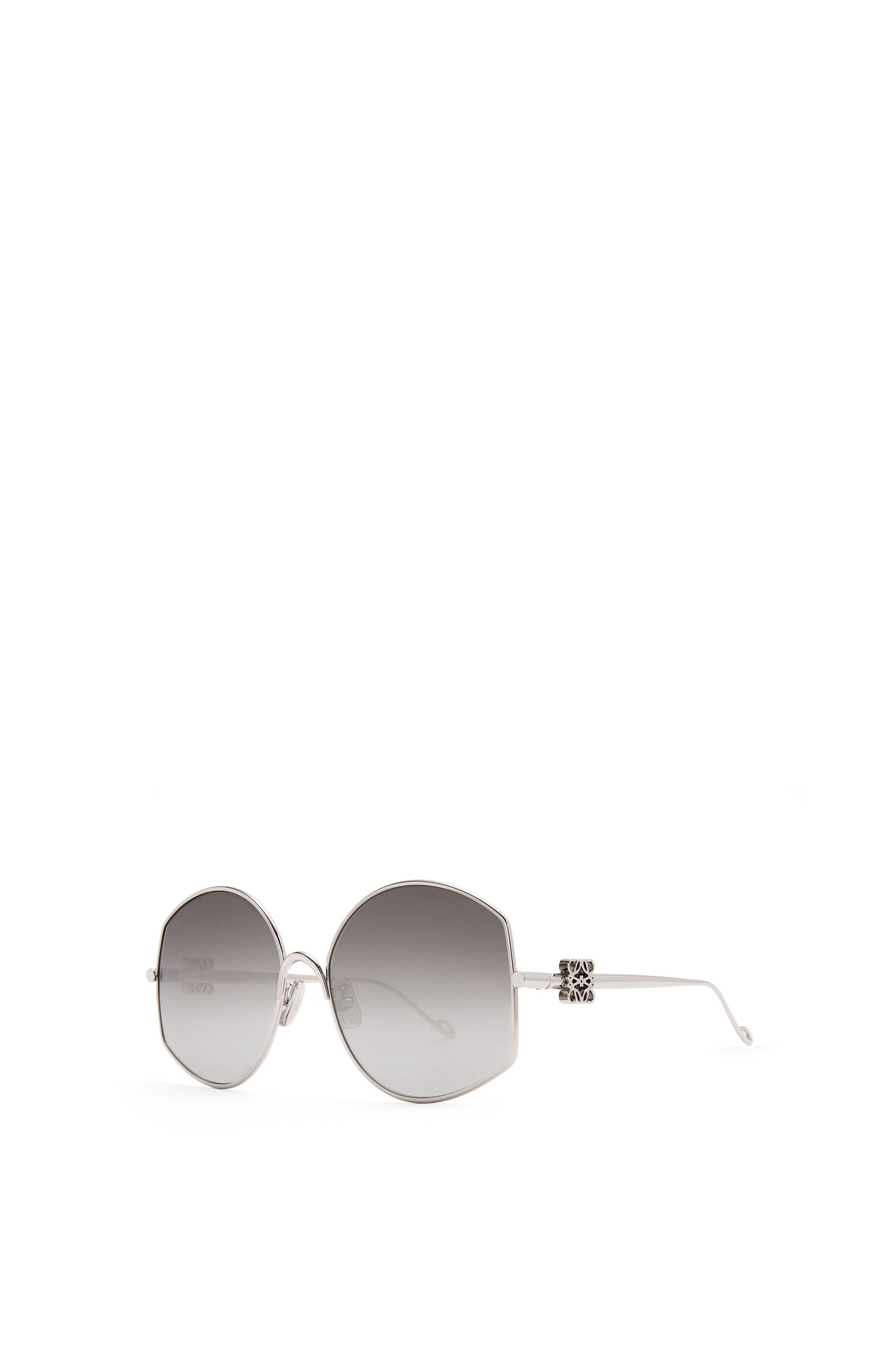 Oversize sunglasses in metal - 2