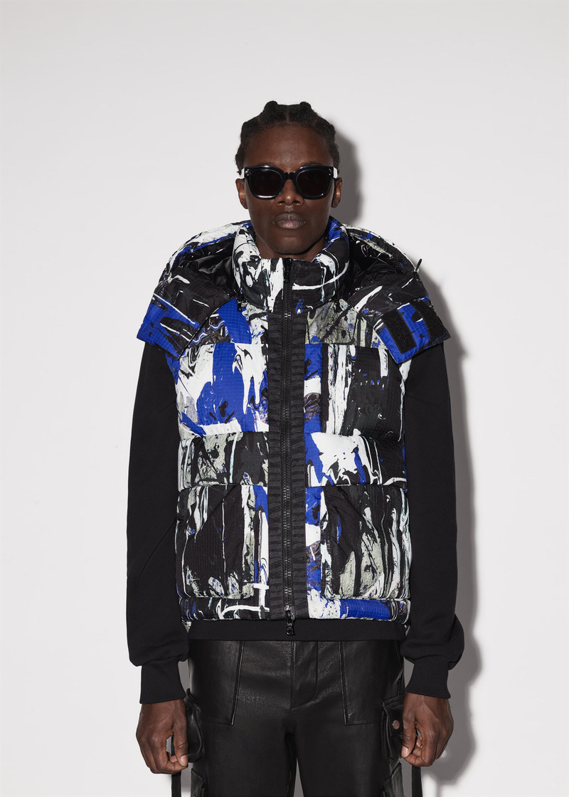 AMIRI SPLATTER DOWN GILET outlook