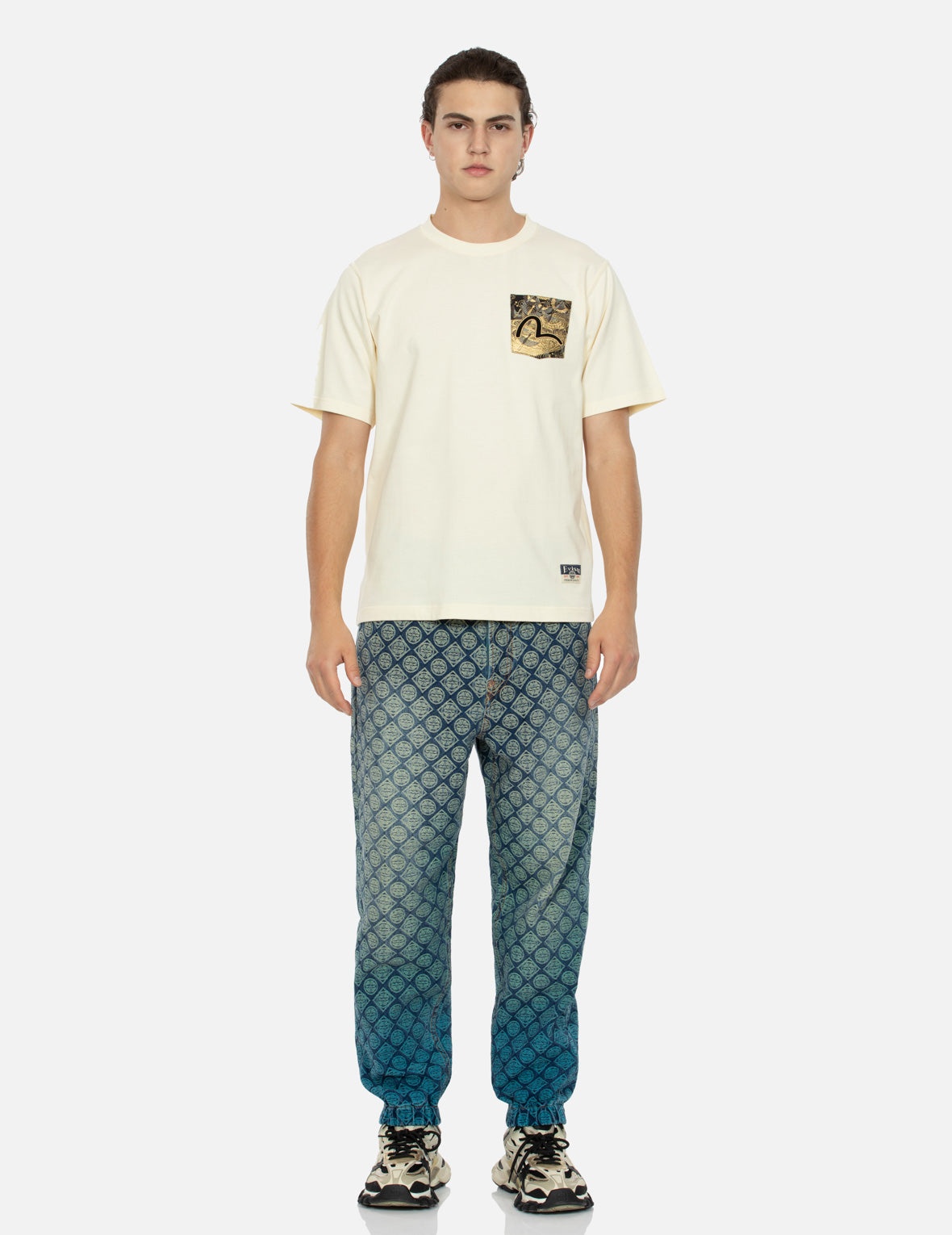 AUSPICIOUS CLOUD EMBROIDERY REGULAR FIT T-SHIRT - 5