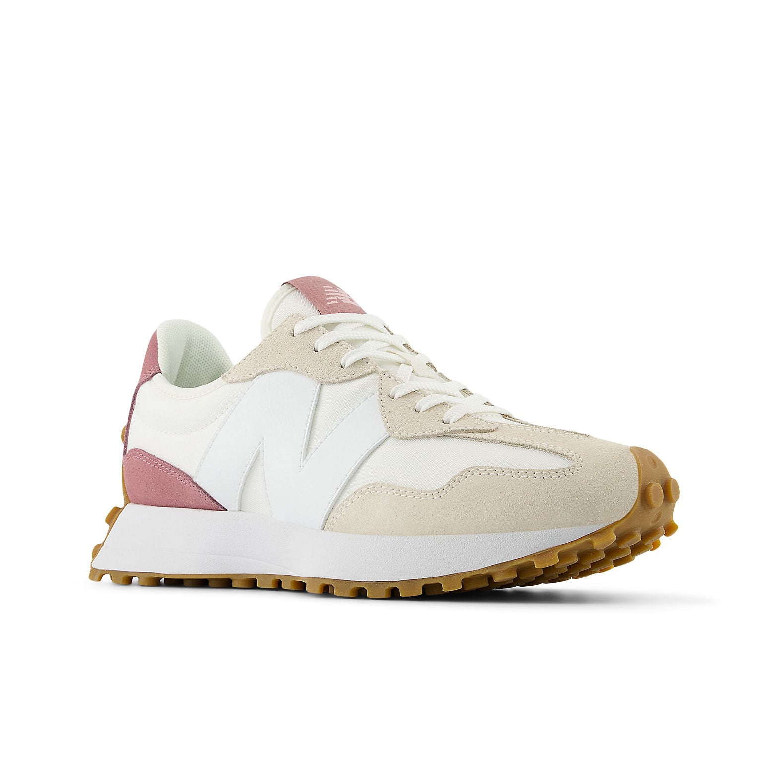 (WMNS) New Balance 327 Shoes 'White Pink' WS327FSR - 3