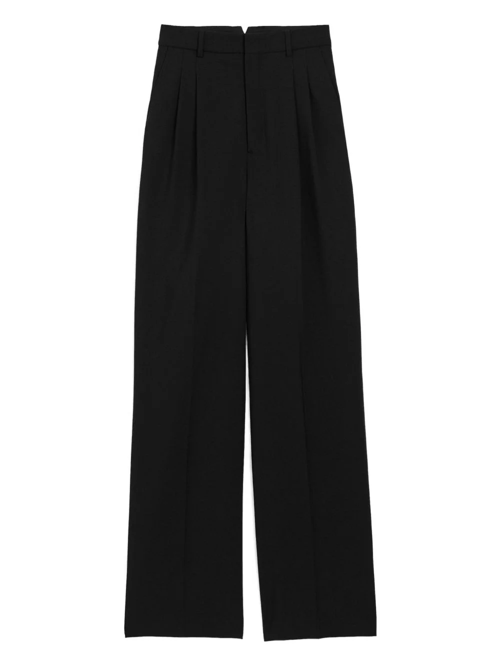 high-waist pleated tailored trousers - 1