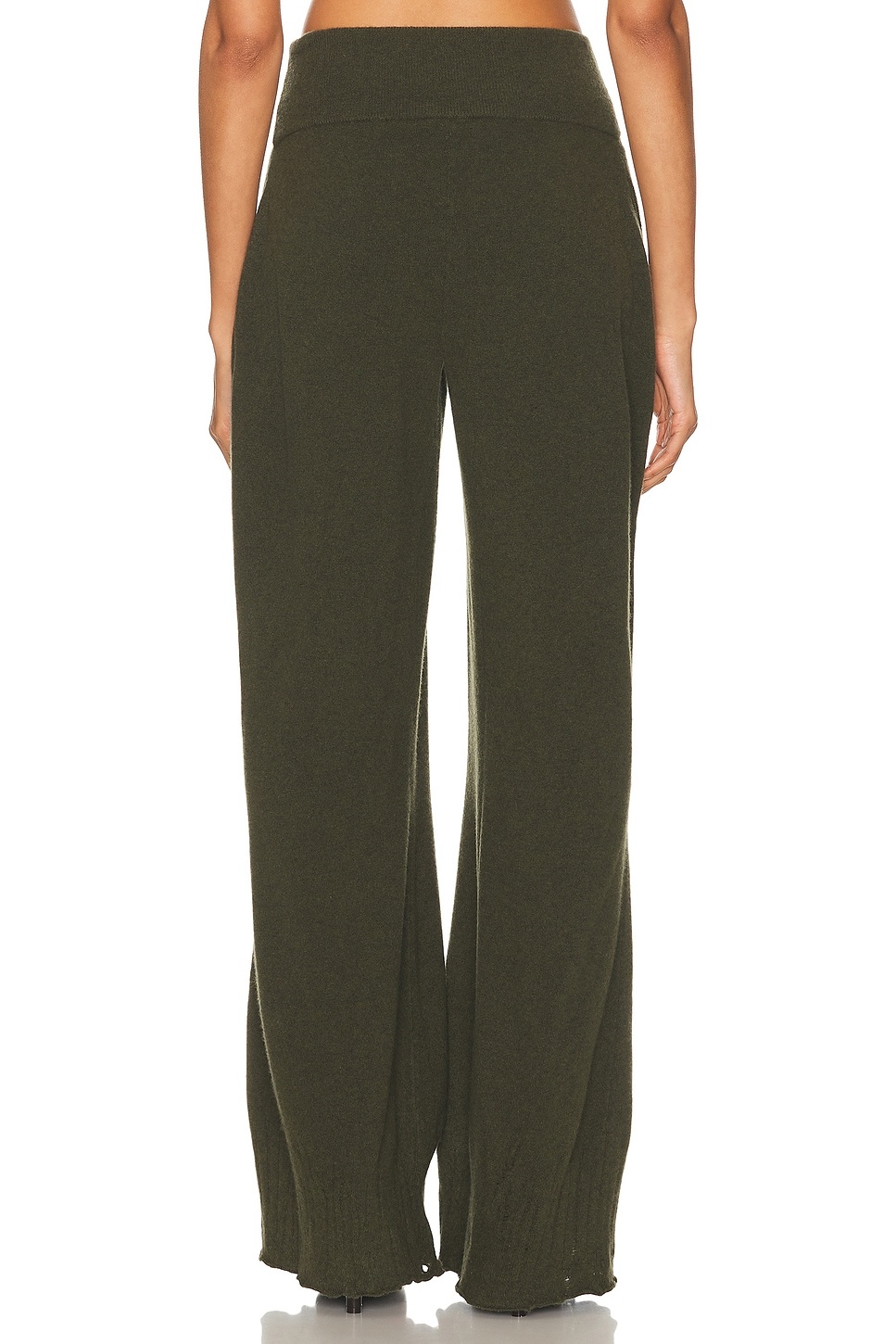 Wool Wide Leg Pant - 4