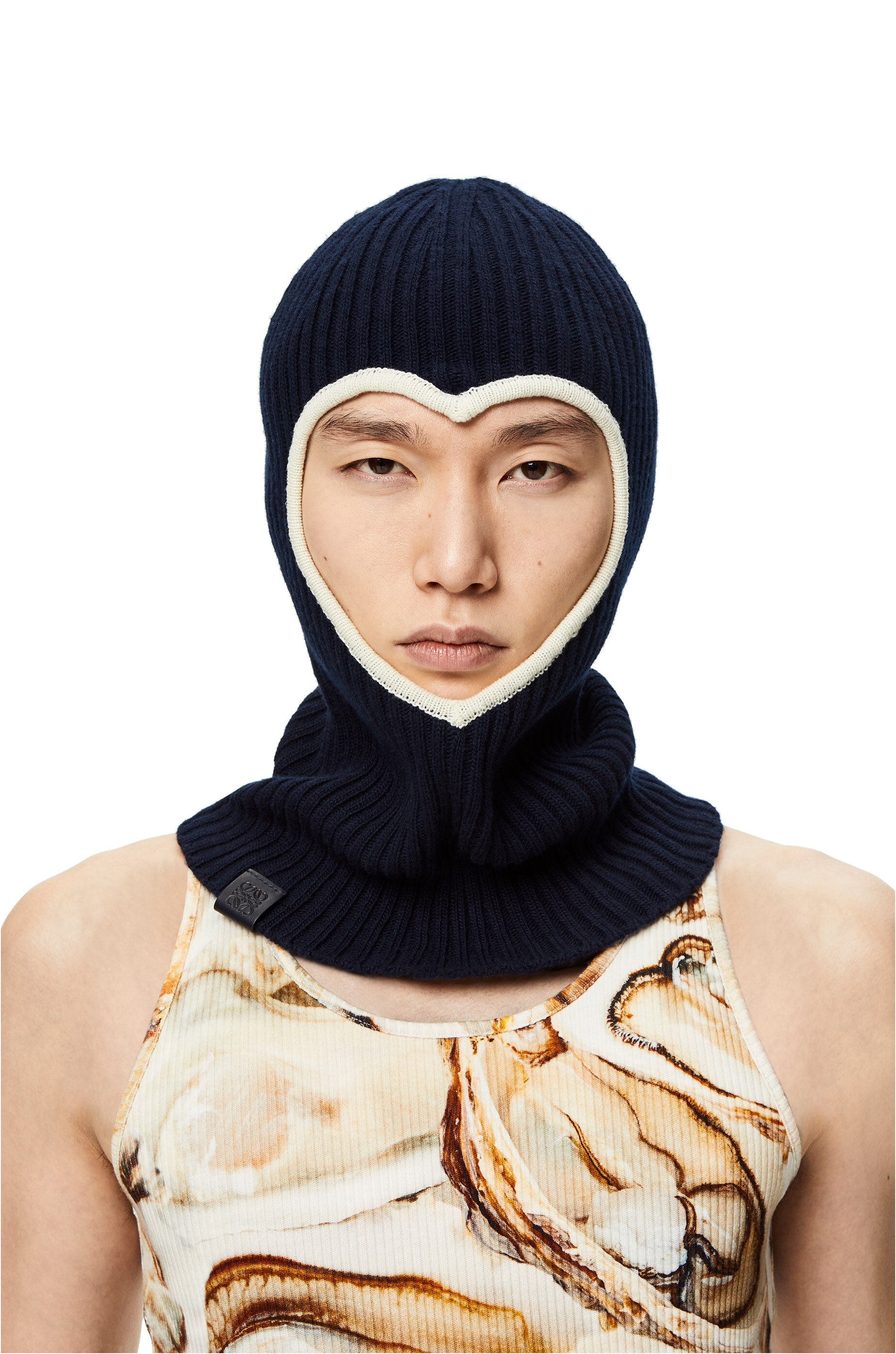 Heart balaclava in. wool - 2