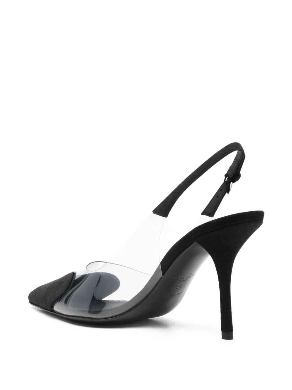100mm Le Cœur heart-shaped slingback pumps - 3