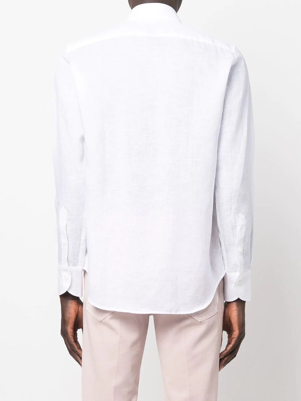 long-sleeve linen shirt - 4