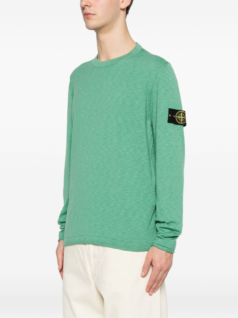 logo-patch crew-neck sweater 3