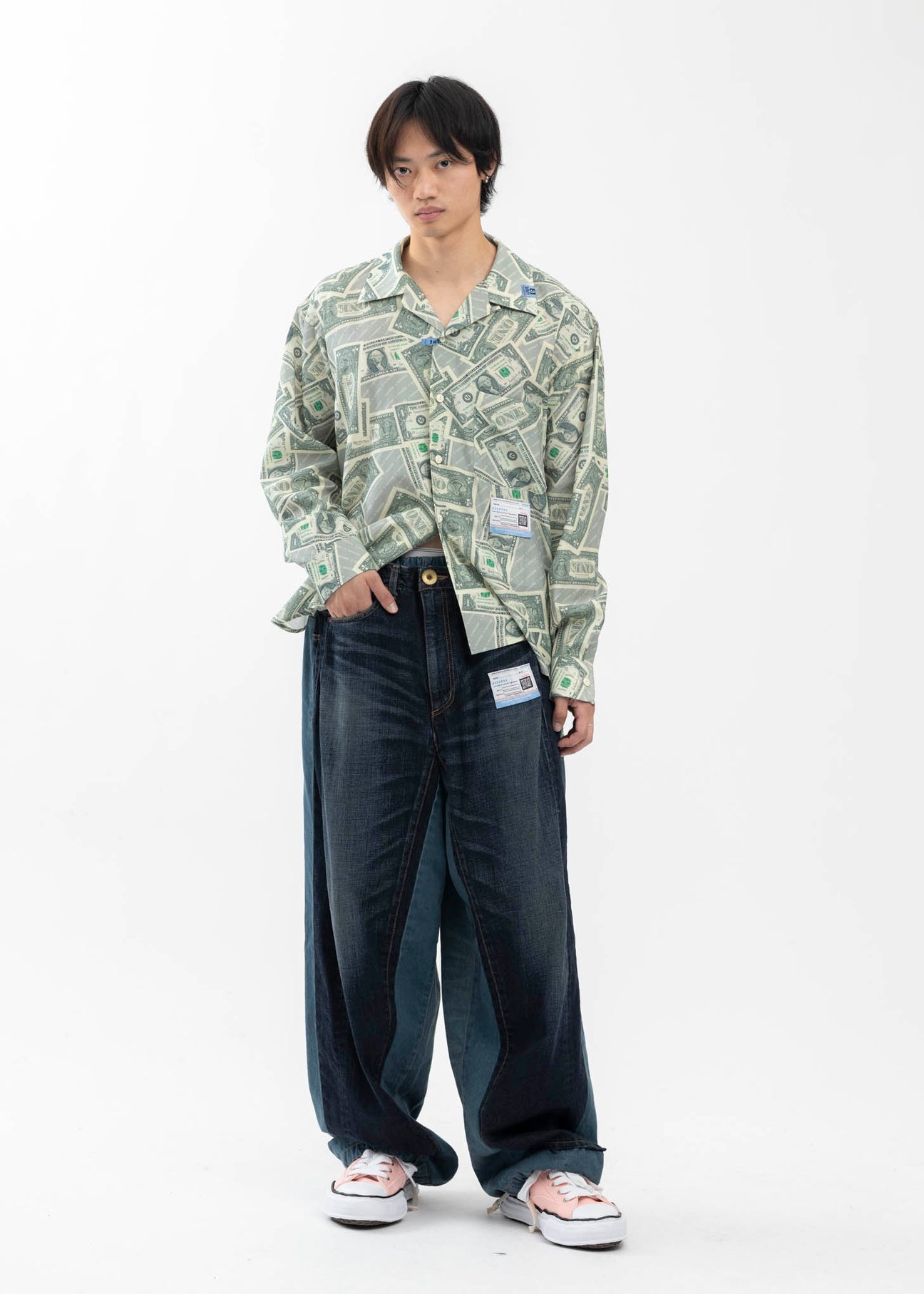 Green Dollar Bill Printed Shirts - 5