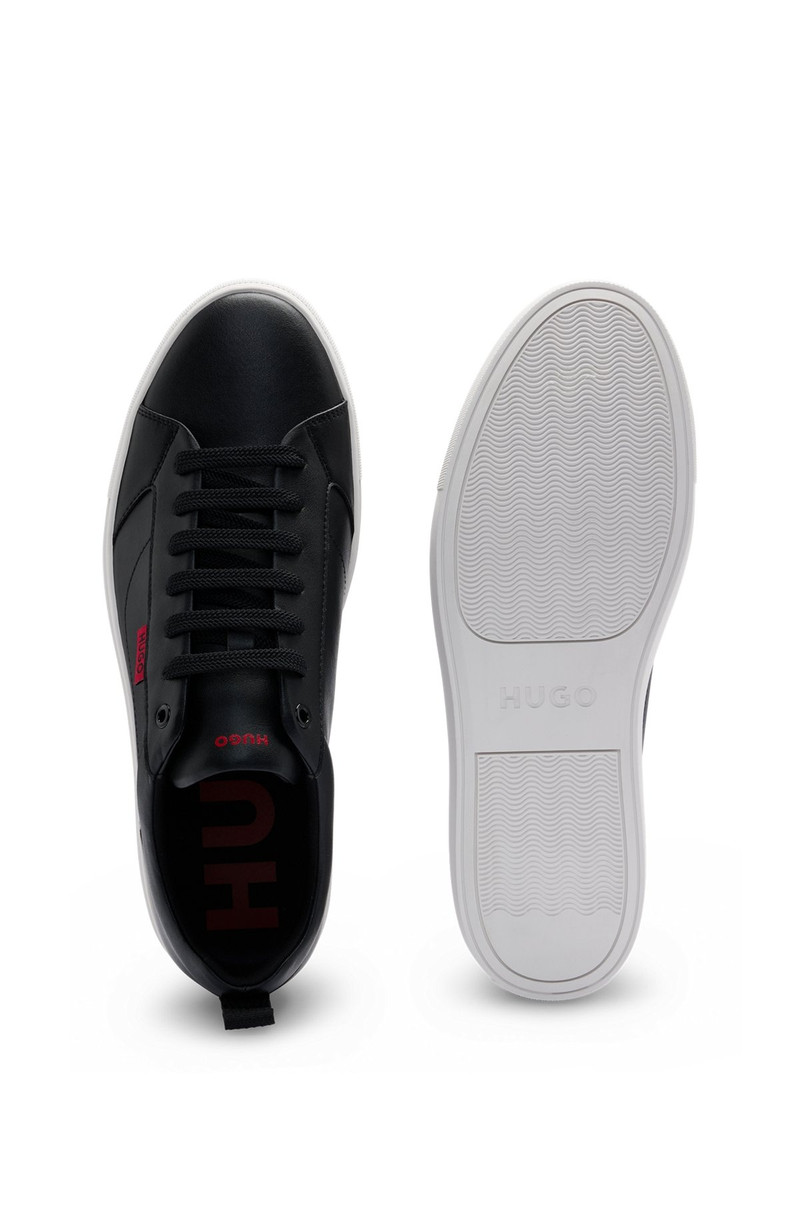 CUPSOLE TRAINERS IN FAUX LEATHER WITH LOGO FLAG 4