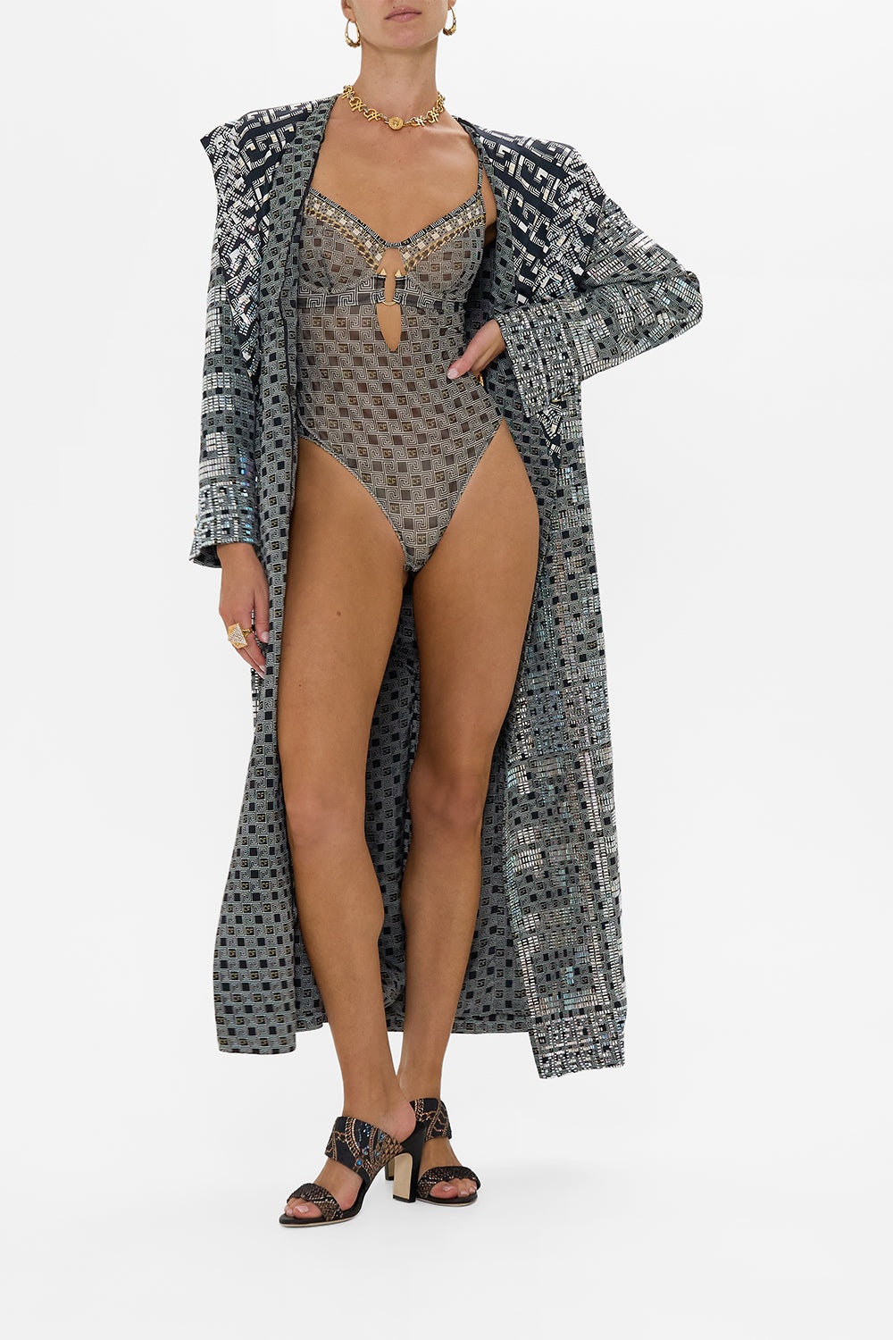 LONG COAT WITH HOOD - 7