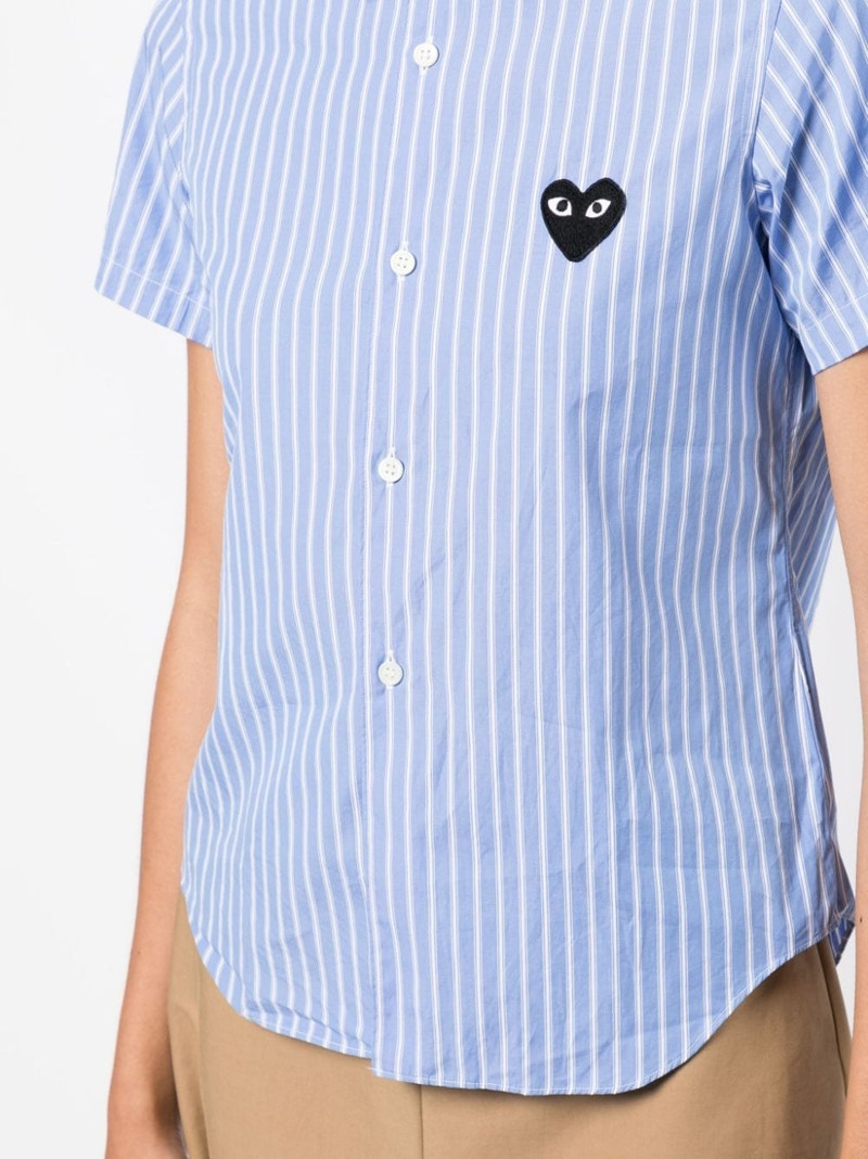 striped-print short-sleeved shirt 5