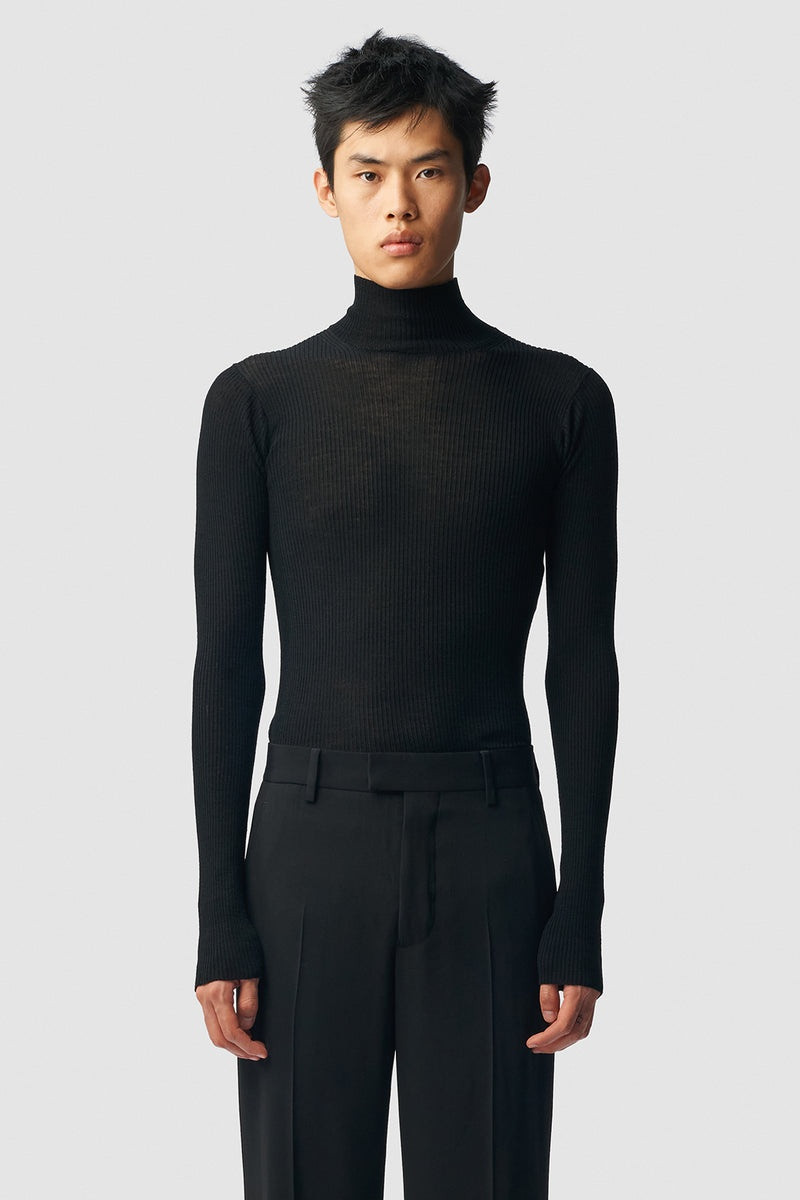 Bastiaan High Neck Rib Top 1