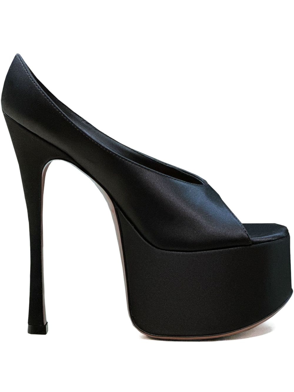 【関税込み】Amina Muaddi ブラック Maya ヒールサンダル Amina Muaddi Maya 95mm Leather Sandals | Black | FARFETCH