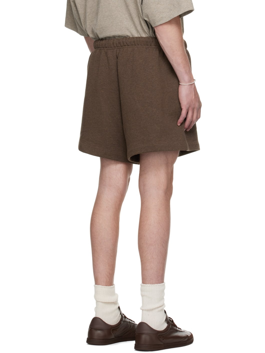 Brown Drawstring Shorts - 3