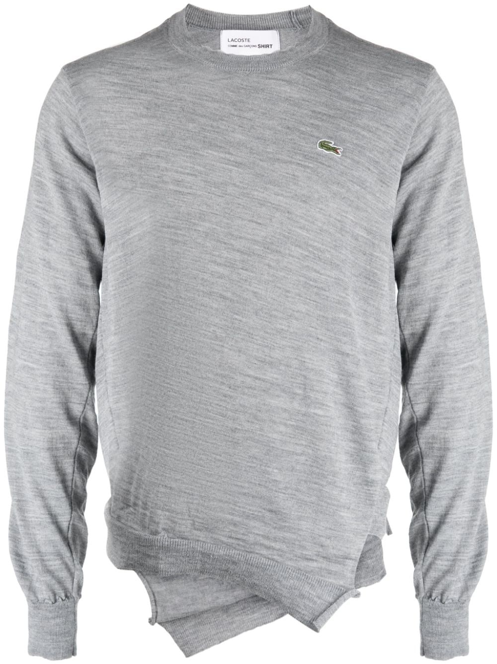 x Lacoste logo-patch wool jumper - 1