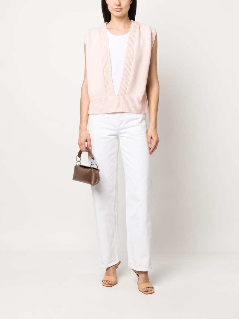 SA SU PHI plunging V-neck cashmere top outlook