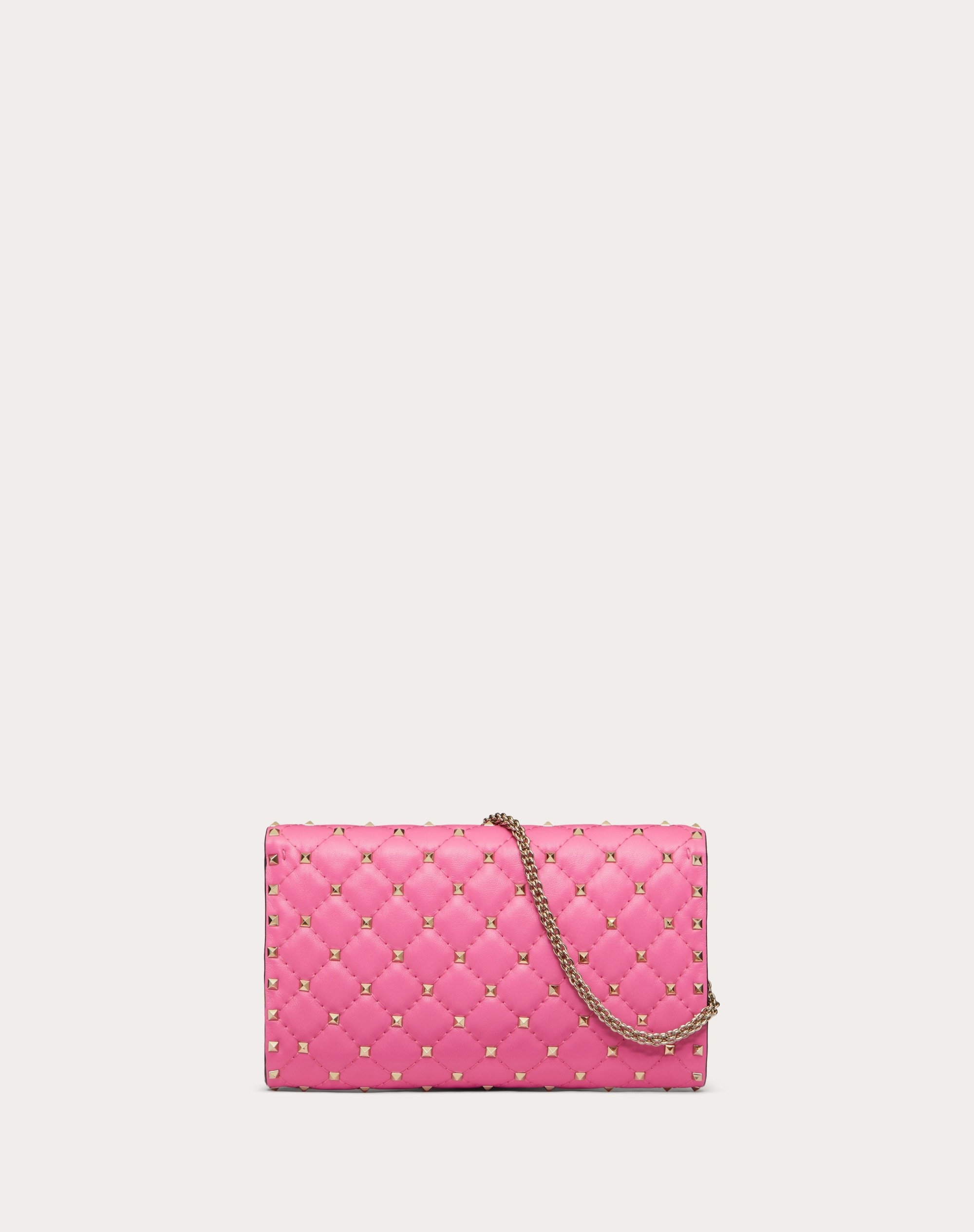 ROCKSTUD SPIKE NAPPA LEATHER CROSSBODY CLUTCH BAG - 3