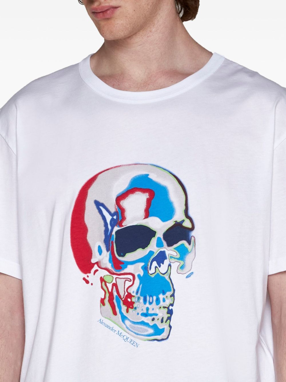 Solarised Skull print T-shirt - 5