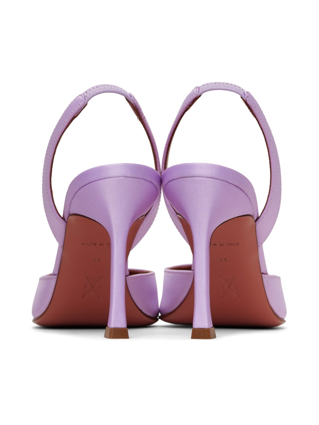 Purple Camelia Sling 90 Heels - 2