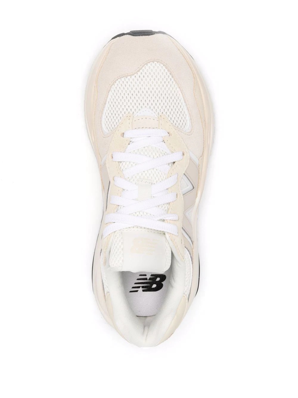 panelled lace-up trainers - 4