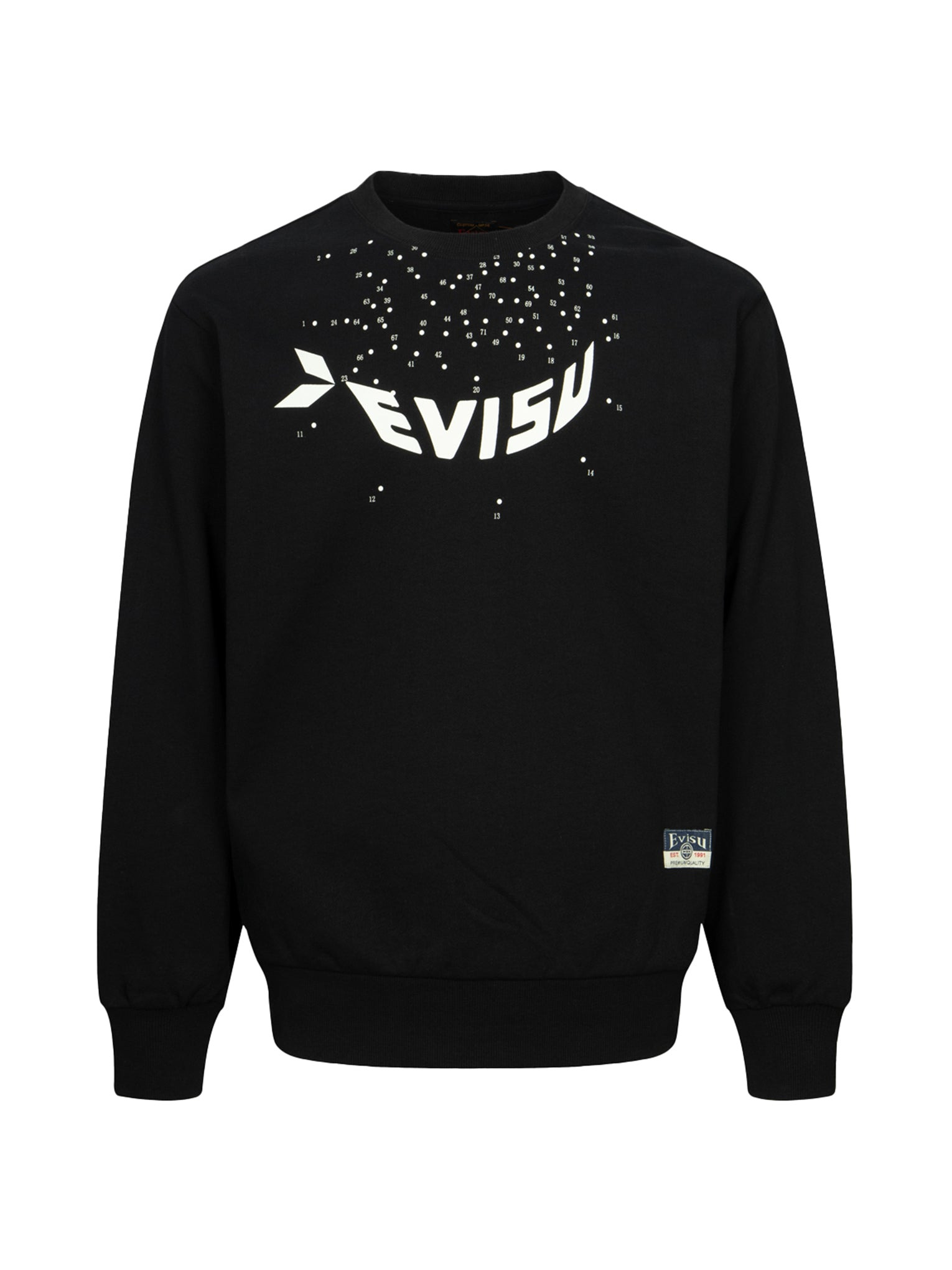 DOT-TO-DOT DARUMA AND LOGO PRINT RELAX FIT SWEATSHIRT - 14