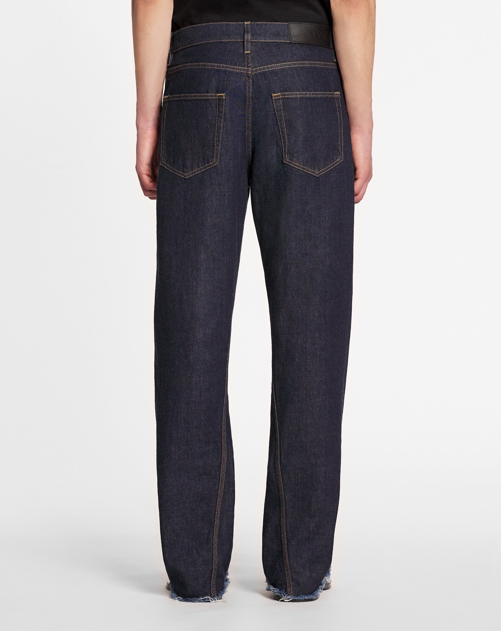 TWISTED BAGGY DENIM PANTS - 4