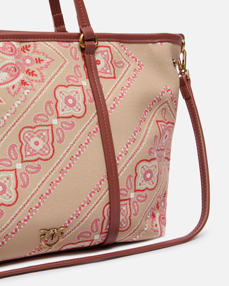 MEDIUM BANDANA PRINT SHOPPER BAG WITH SHOULDER STRAP 3