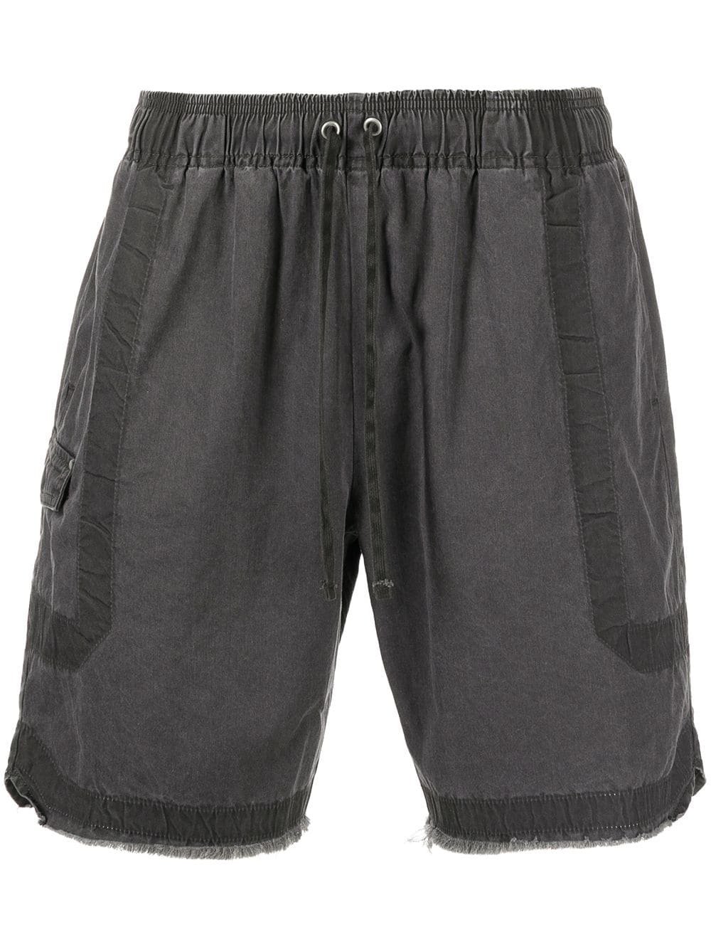 drawstring cargo shorts - 1