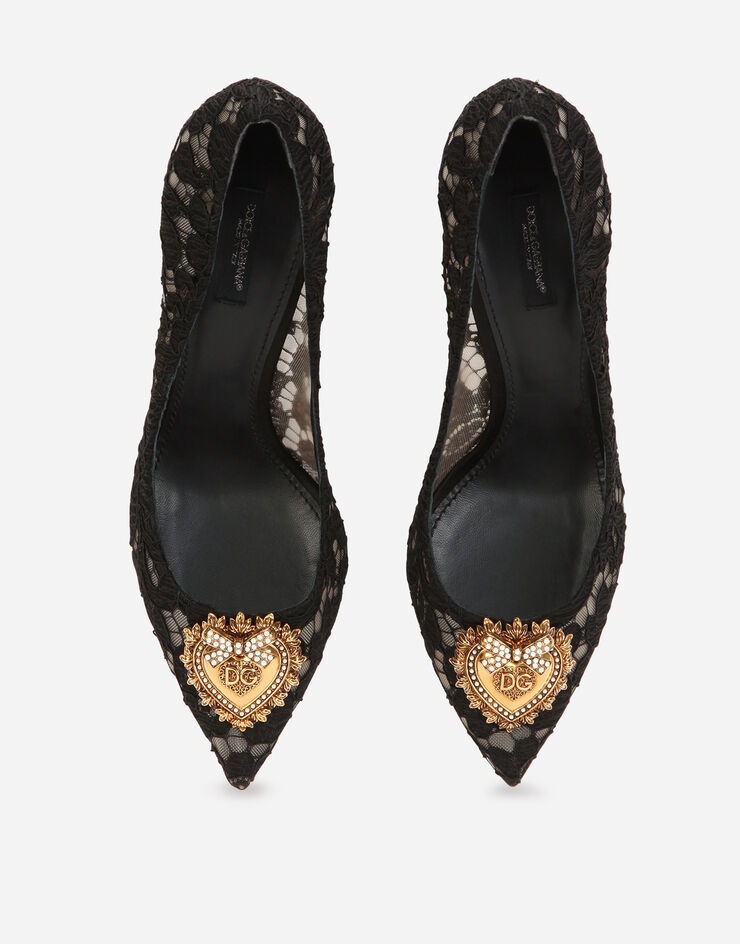 Taormina lace pumps with Devotion heart - 4
