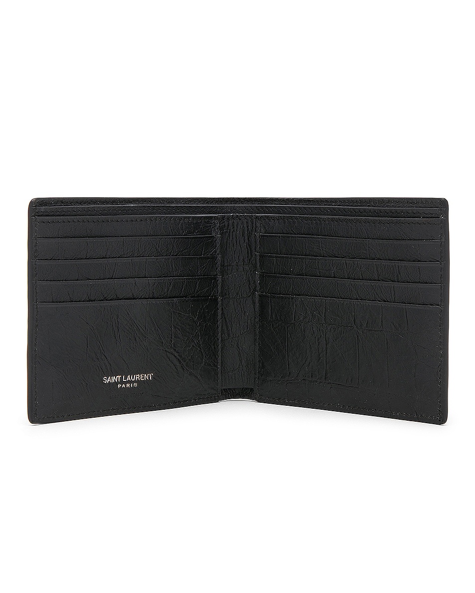 Croc Embossed Billfold Wallet - 4