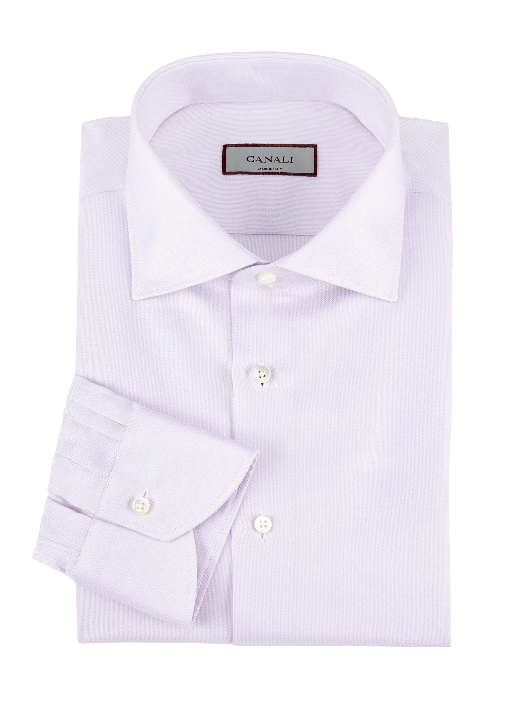 Men's Textured Dress Shirt - Light Pink - 1