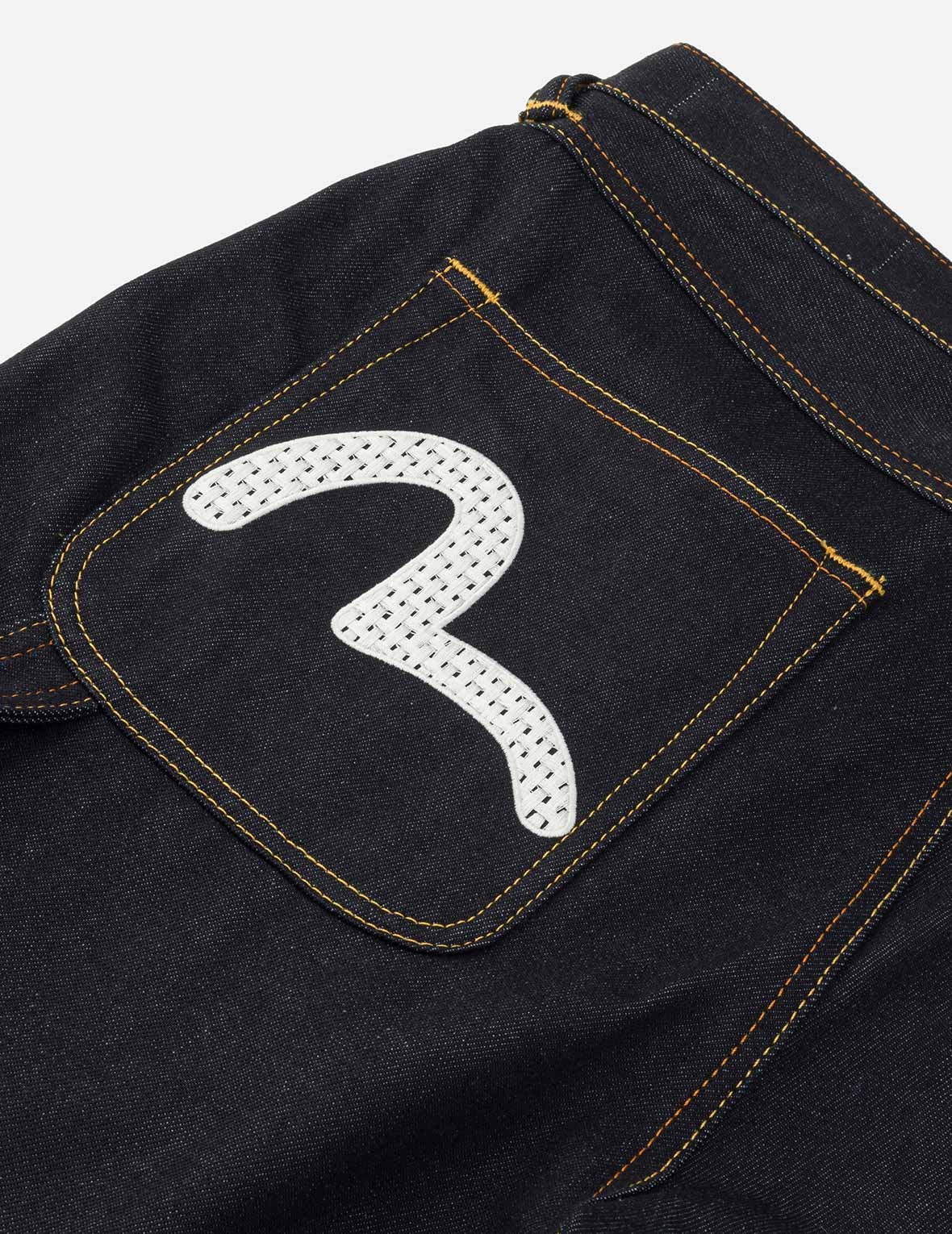 Seagull Embroidery and Slogan Print Regular Fit Denim Shorts - 6