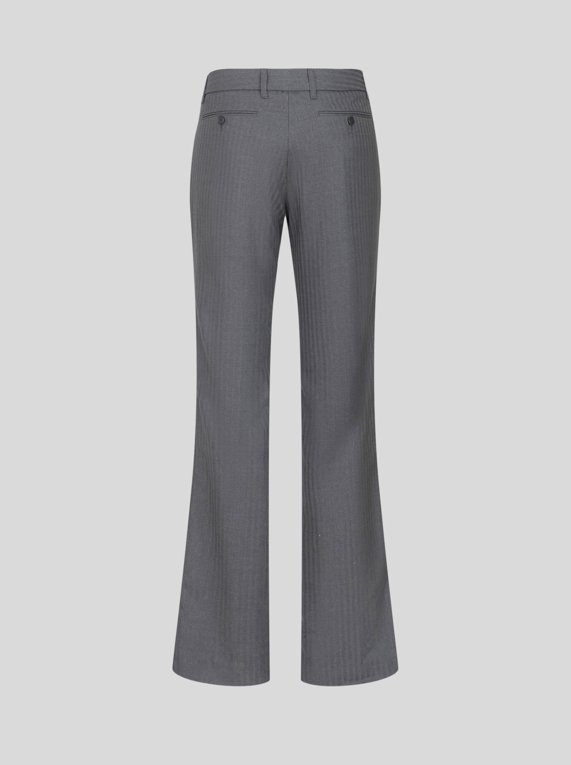 STRIPED WOOL TROUSERS - 5