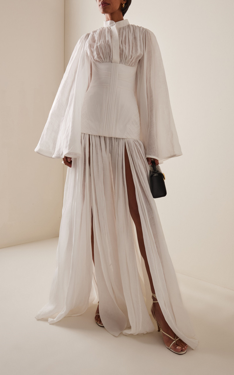 Zimmermann Rebellion Corded Gown ivory outlook