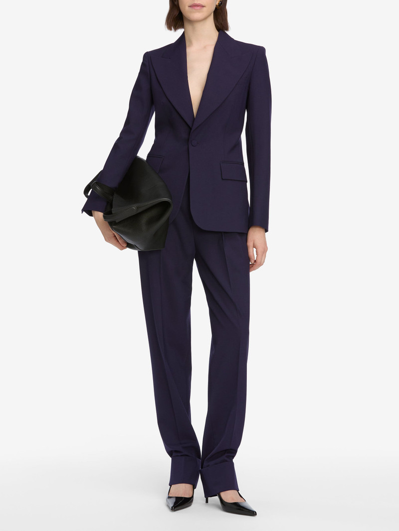 FRAME The Peak Lapel Blazer in Royal Purple outlook