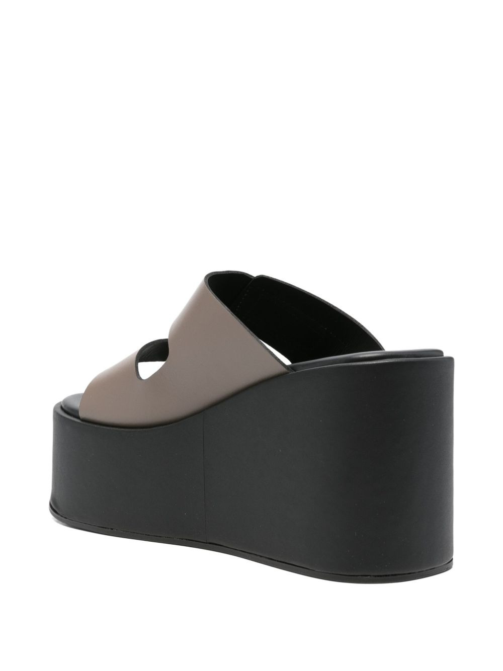 100mm double-strap platform sandals - 3