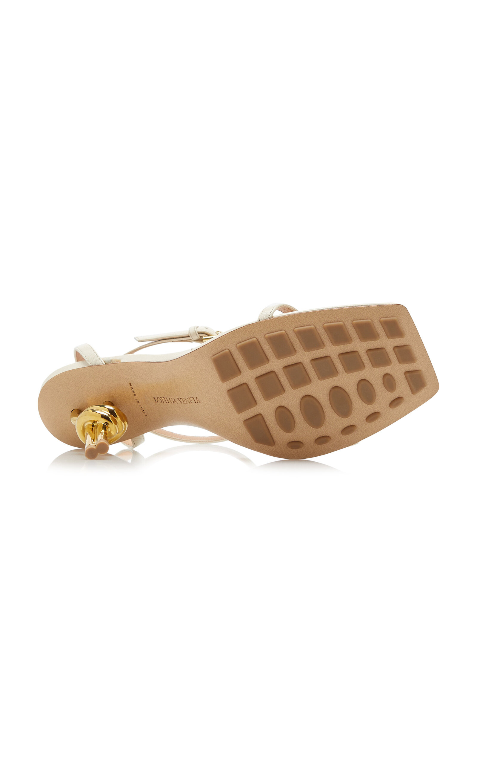 Knot Leather Sandals white - 6