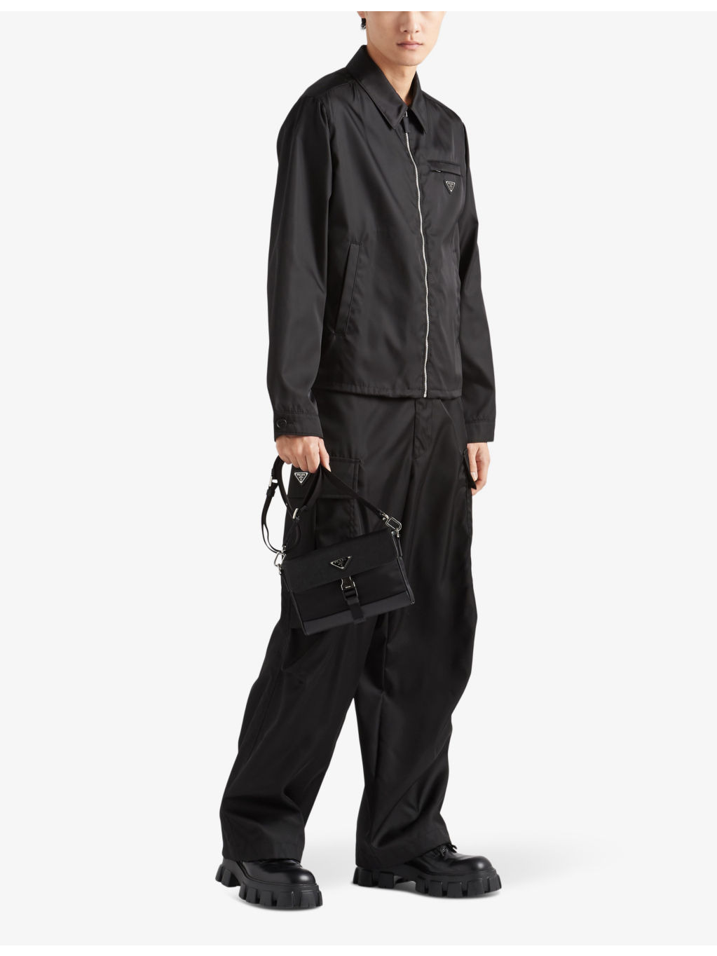 Re-Nylon brand-plaque recycled-polyamide jacket - 2