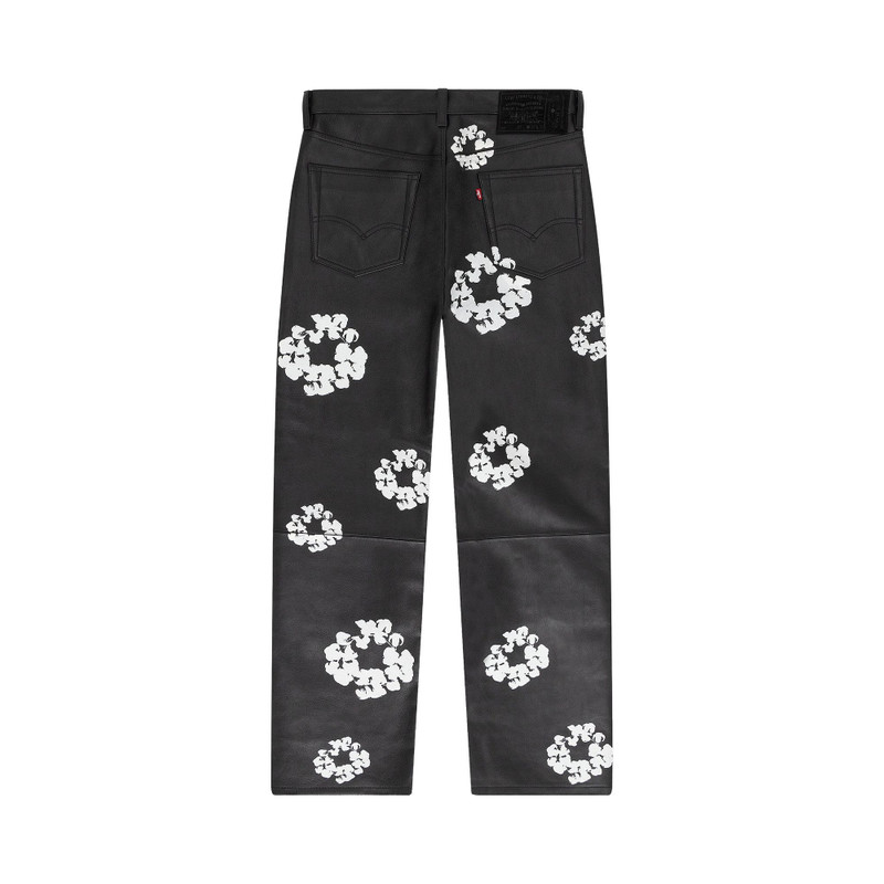 Levi's Levi's x Denim Tears Leather Wreath Pants 'Black' outlook