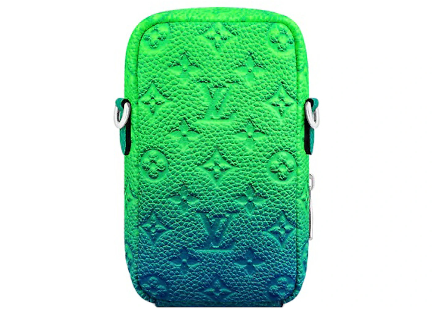 Louis Vuitton Double Phone Pouch Taurillon Illusion Blue/Green - 2
