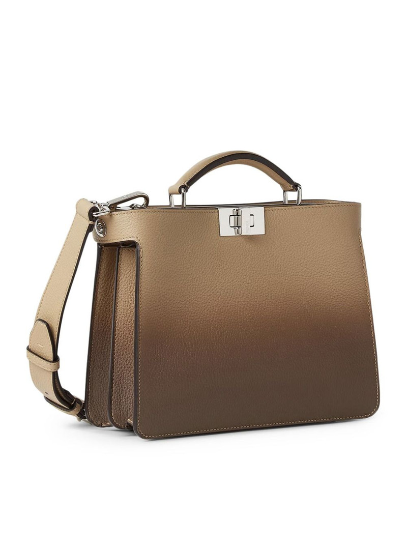 FENDI small Peekaboo ISeeU leather shoulder bag outlook