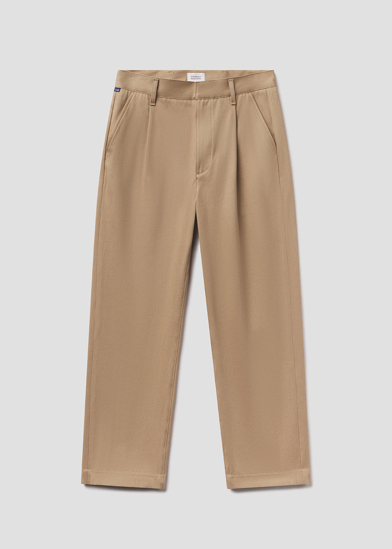 Mallory Straight Trouser In Khaki 1