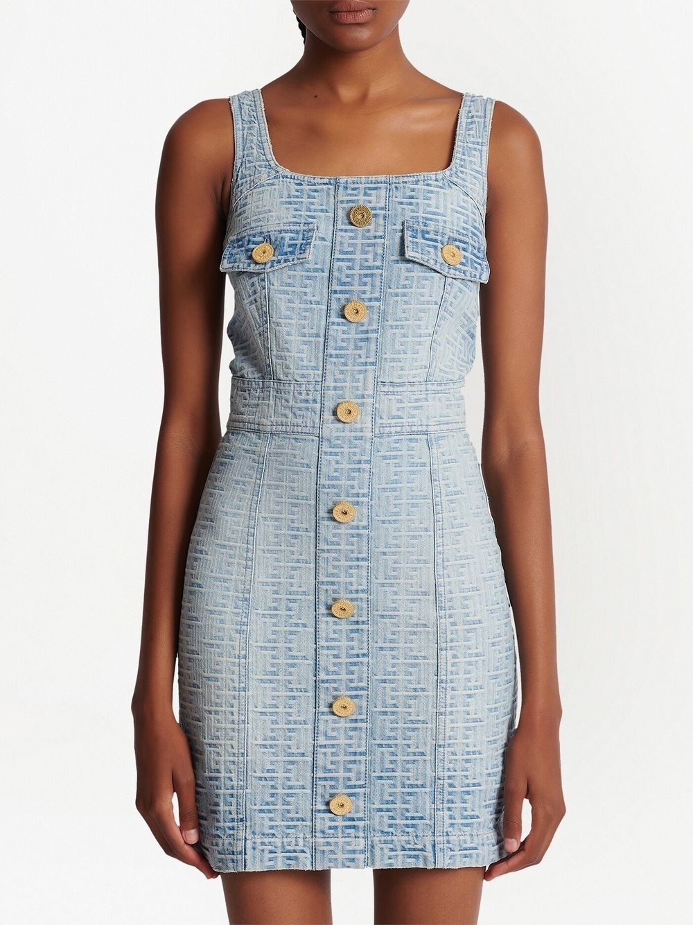 all-over monogram dress - 4