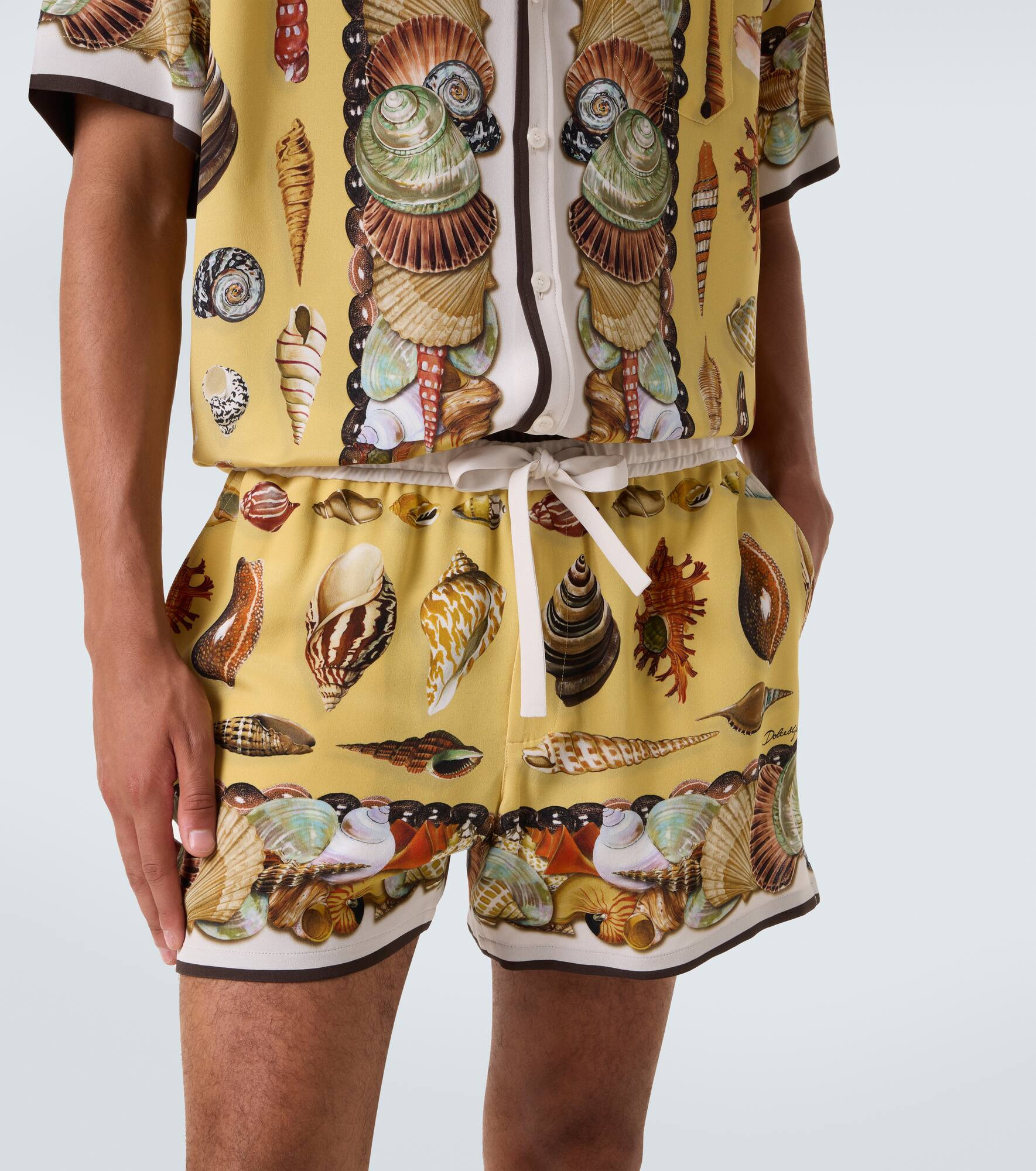 Printed silk shorts - 5
