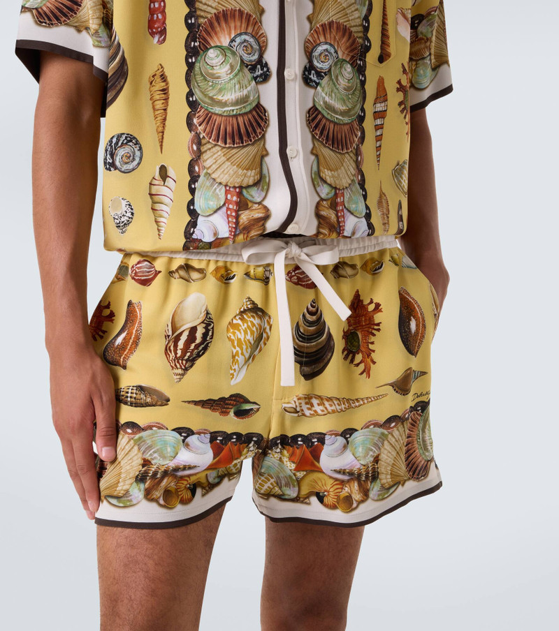 Printed silk shorts 5