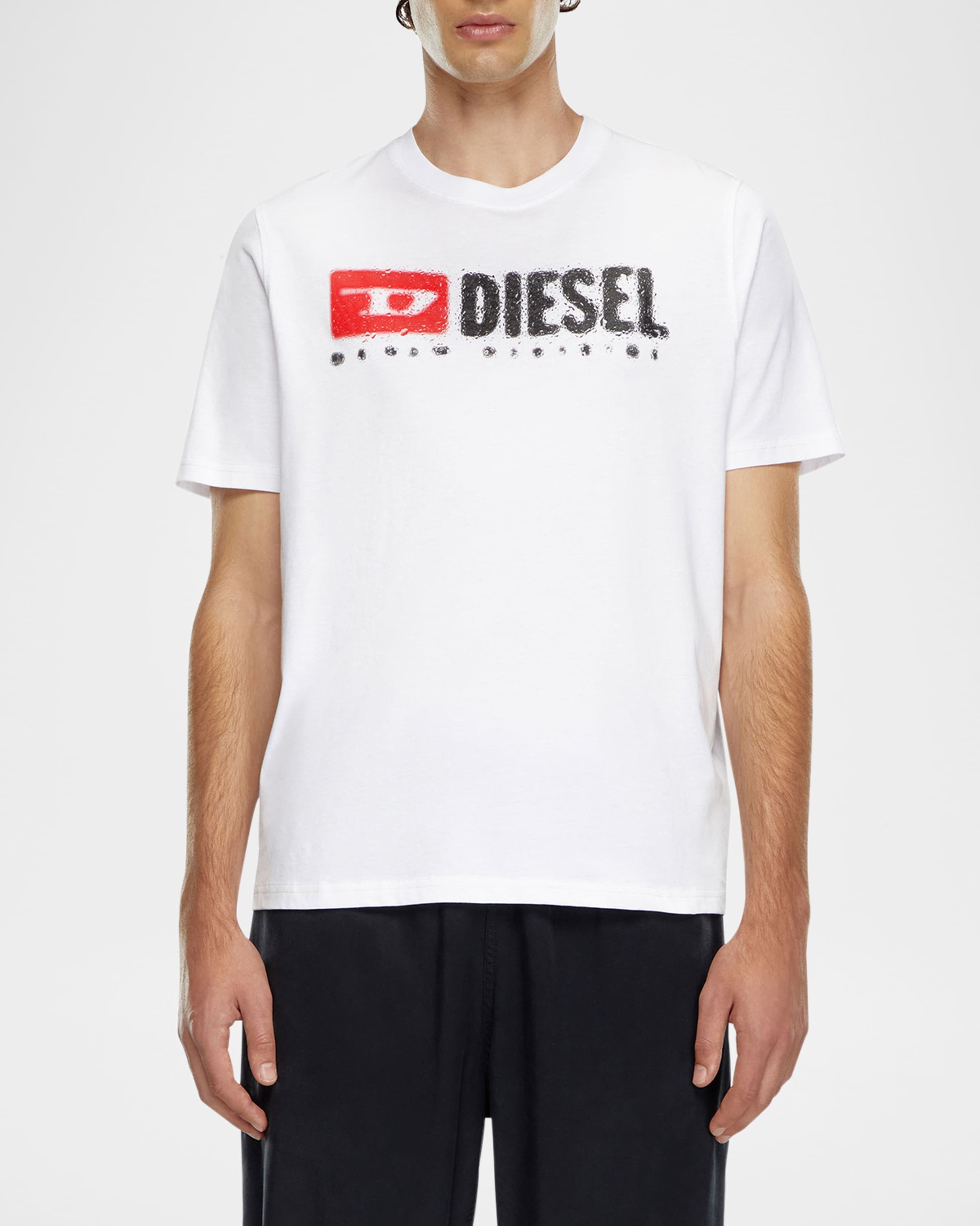 Men's Splashed-Effect Logo T-Shirt - 2