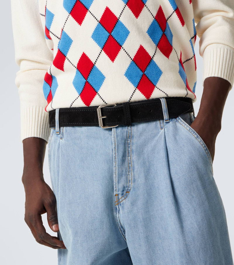 Dries Van Noten Suede belt outlook