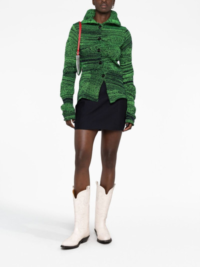 LOW CLASSIC wool-blend miniskirt outlook