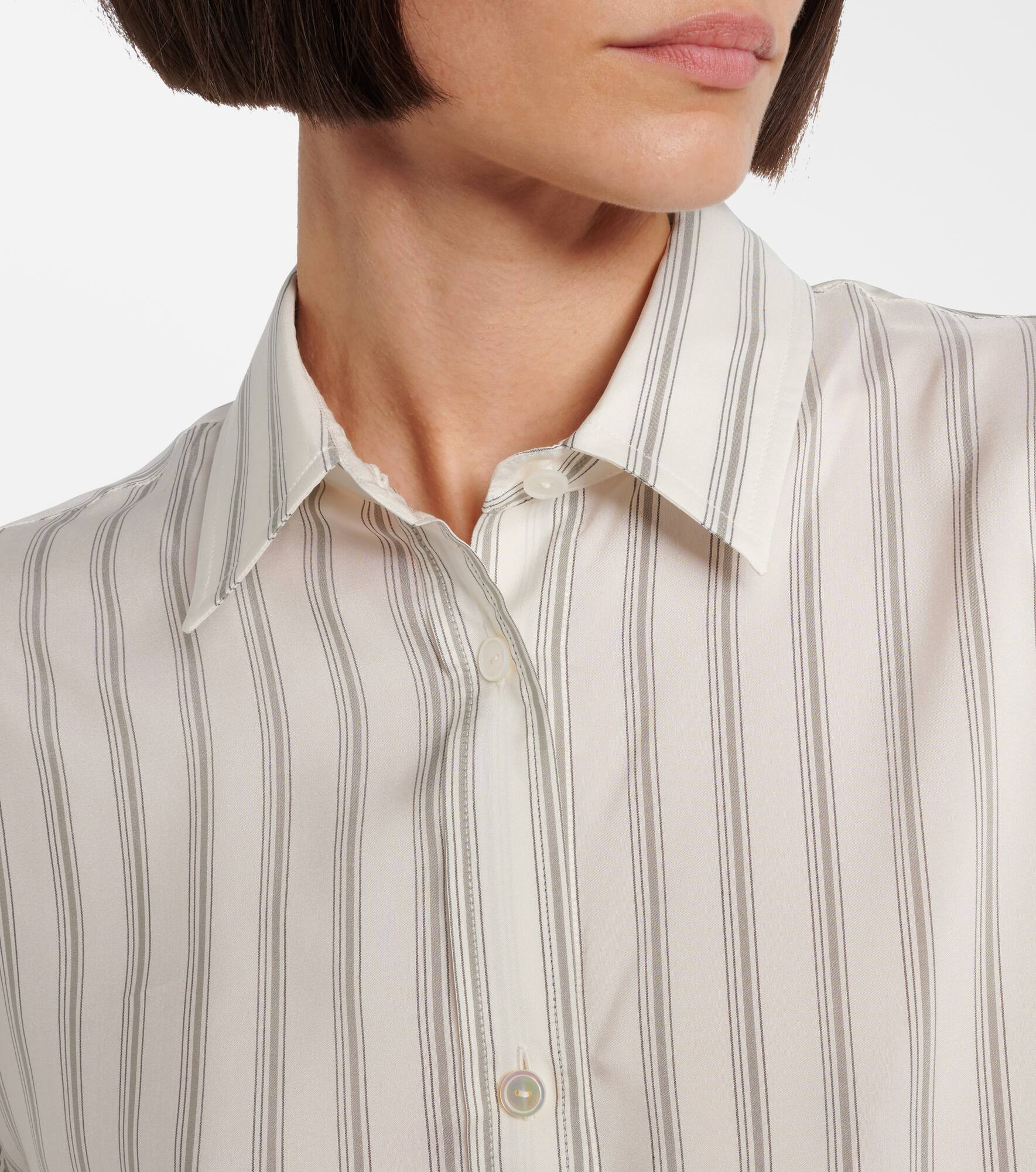 Eirlys striped silk poplin shirt - 4