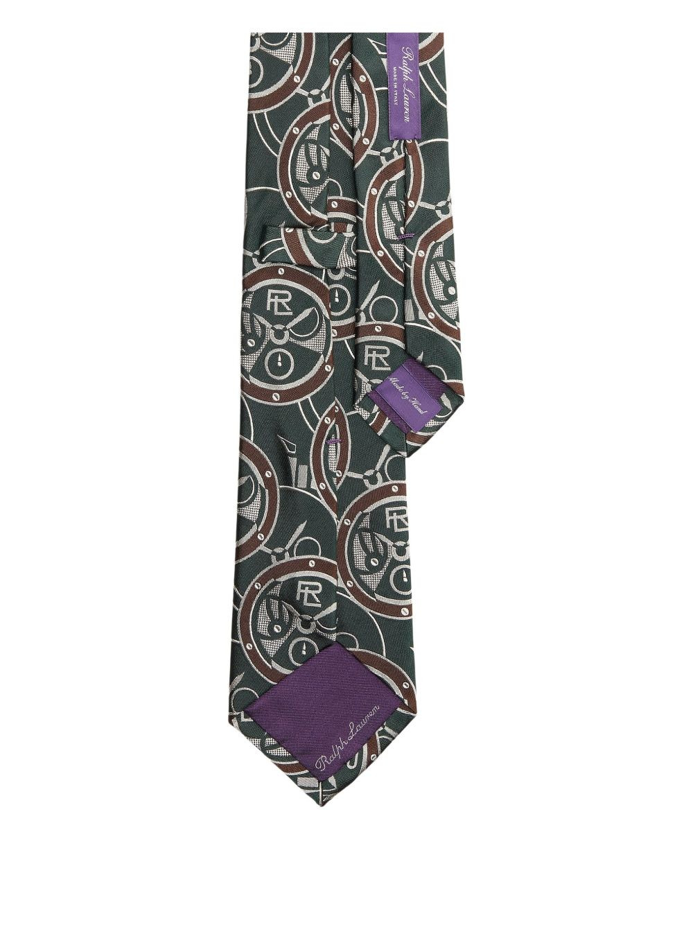 logo-jacquard tie - 2